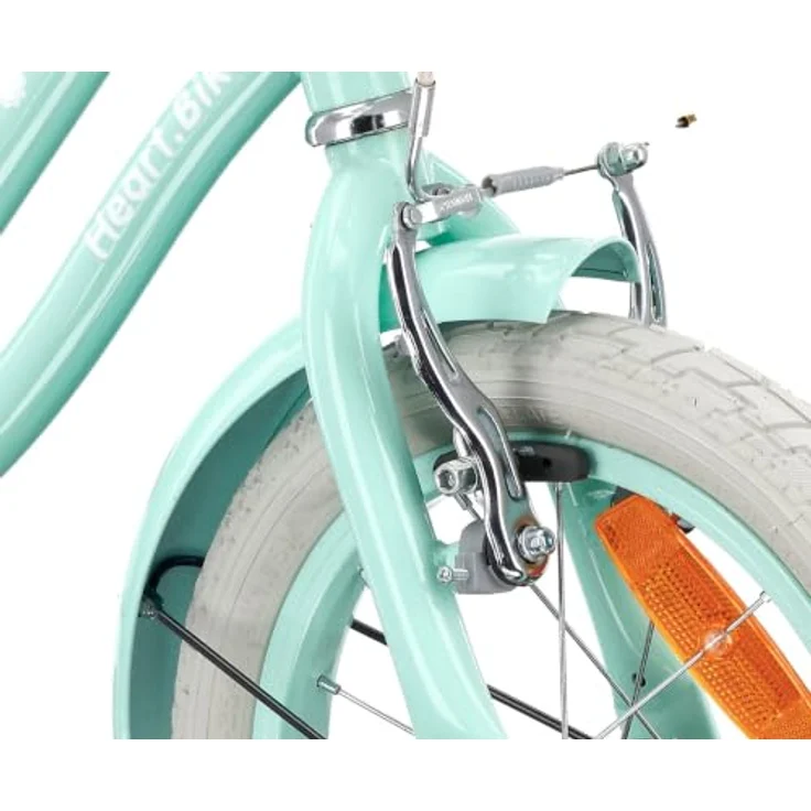 Sun Baby Heart Bike, 14 Zoll Mädchenfahrrad mit Schubstange, Mint, für Kinder bis 50 kg – Bild 4
