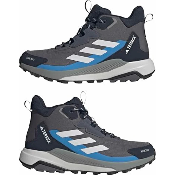 adidas Terrex Anylander Mid Rain.Rdy Wanderschuhe für Herren, wetterfest, grau-blau – Bild 8