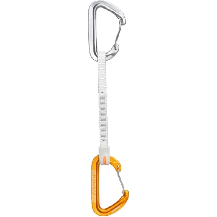 Mammut Sender Wire 17 cm Quickdraw, Gewichtsparendes Drahtgitter mit Dyneema-Schlinge und Karabiner-Schutz