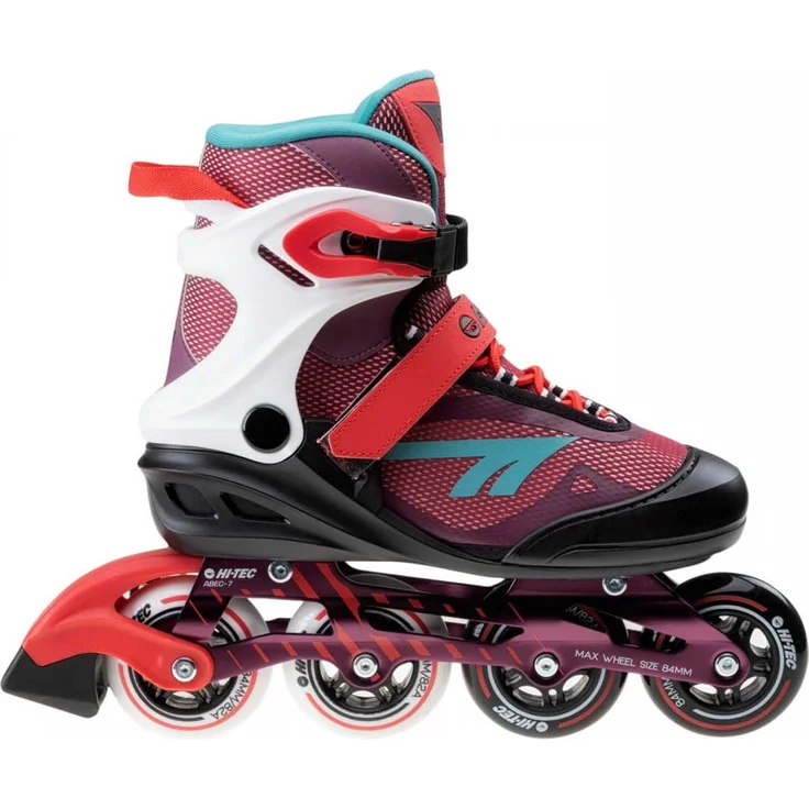 Hi-Tec Lady Rizzo Inline-Skates für Damen, Größe 38 EU, rot, mit 84 mm PU-Rädern und Aluminiumrahmen