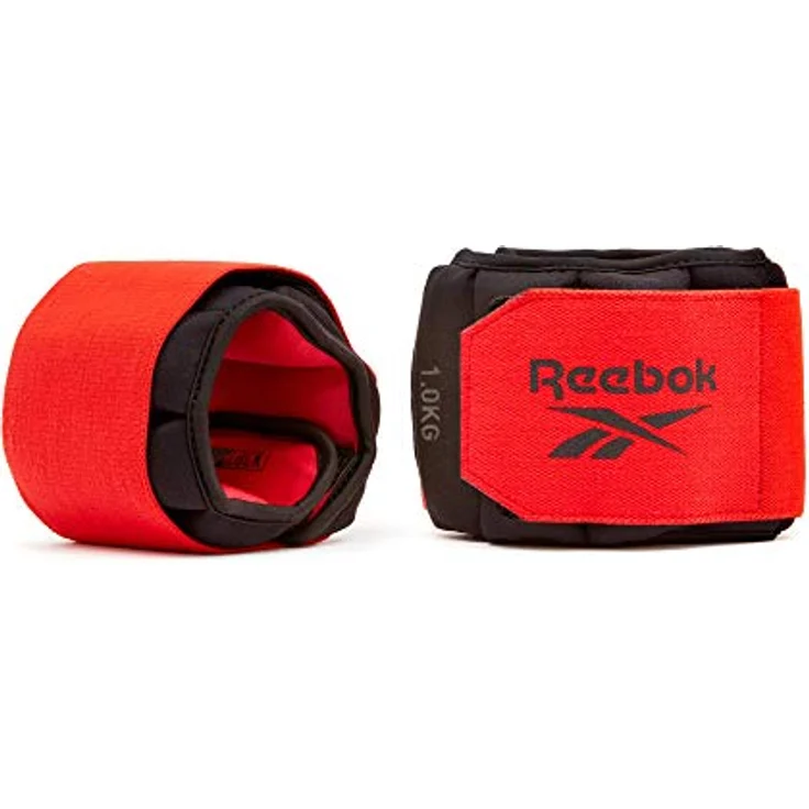 Reebok Unisex-Adult Flexlock Handgelenkgewichte, Schwarz, 2 x 2 kg – Bild 1