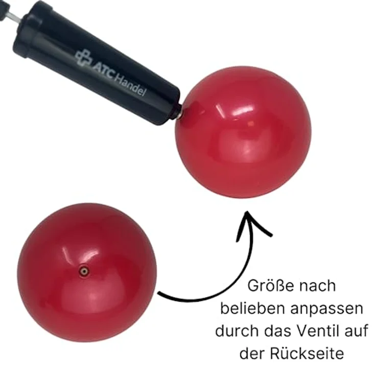 ATC Handels GmbH Gewichtsball Soft einzeln in verschiedenen Gewichten mit Sand gefüllt für Yoga, Pilates, Reha und Fitness - Toningball, Heavy Ball, 0,5 kg – Bild 3