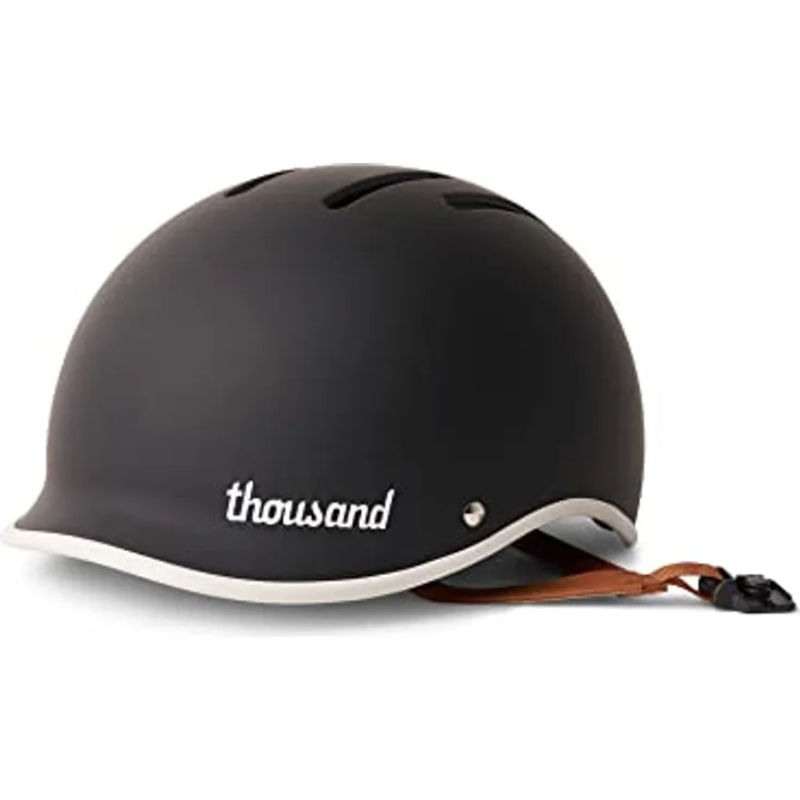 Thousand Heritage 2.0 Fahrradhelm für Erwachsene, Carbon Black, optimal geeignet für urbanes Radfahren, S (54-57 cm) mit Secret Poplock und ventiliertem Design