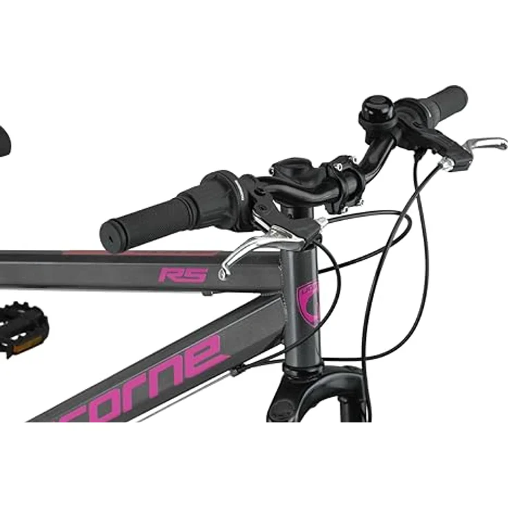Licorne Bike Thunder Premium Mountainbike, Anthrazit/Rosa, 26 Zoll, Shimano 21 Gang, hydraulische Scheibenbremsen, Hardtail – Bild 4