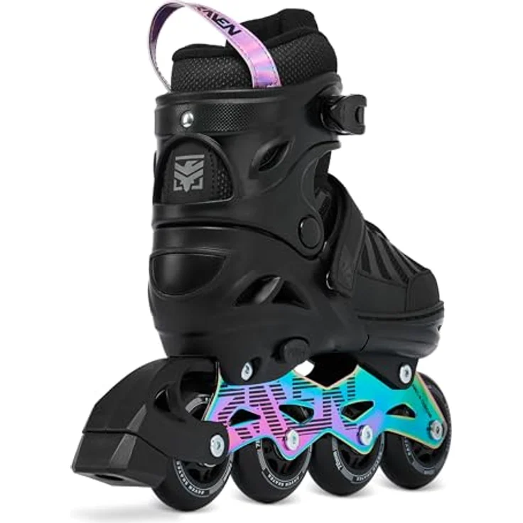 RAVEN Inline Skates Oxen Neo Chrome 2in1, verstellbar für Kinder und Erwachsene, 72 mm PU-Rollen, Größe 34-37 (21cm-23,5cm) – Bild 5