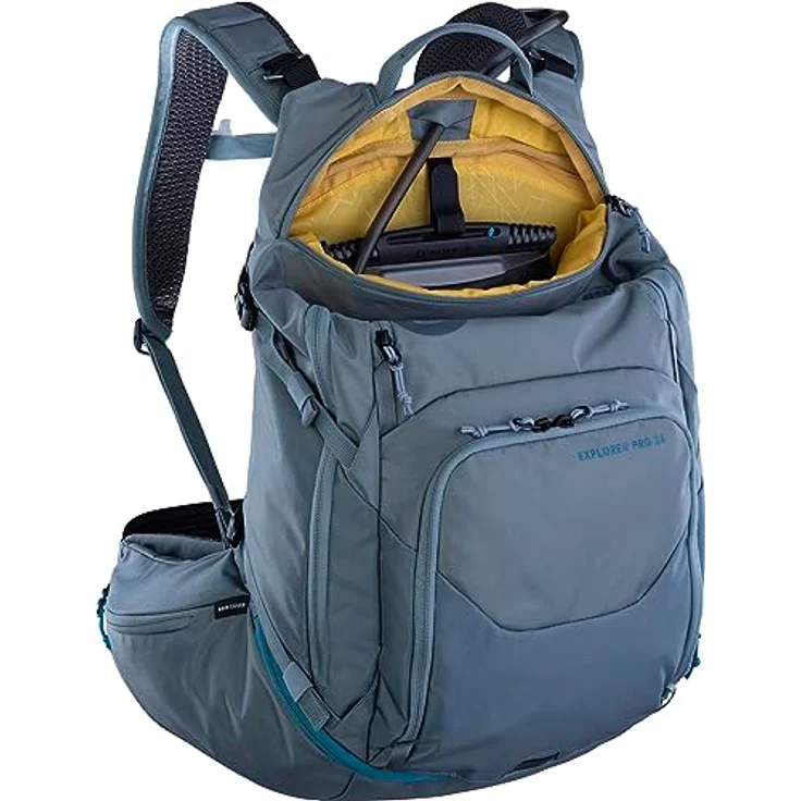 Evoc Explorer 26, Wanderrucksack für Herren, 45 cm, blau, 100% Polyester, kompakt (27 cm x 14 cm) – Bild 7