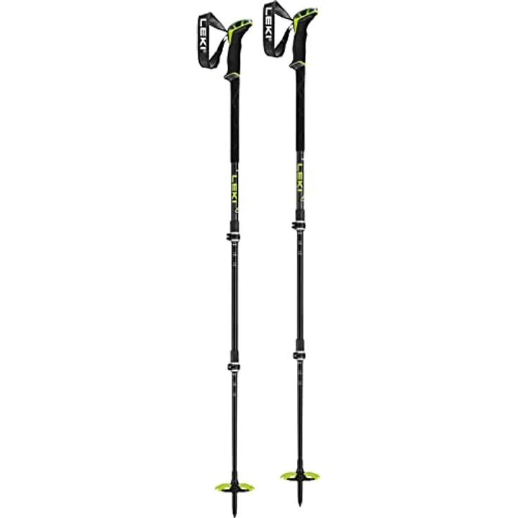 LEKI Guide 3 Skistöcke, verstellbar 110-150 cm, Aluminium, Black-Neonyellow-dk Anthracite – Bild 3