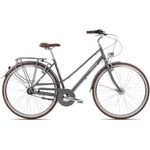 Bergrausch Marlies 7 Citybike 28 Zoll Damenfahrrad, 7 Gang Shimano Nabenschaltung, Rücktritt, Tiefeinstieg, warmgrau, Rahmengröße 50 cm