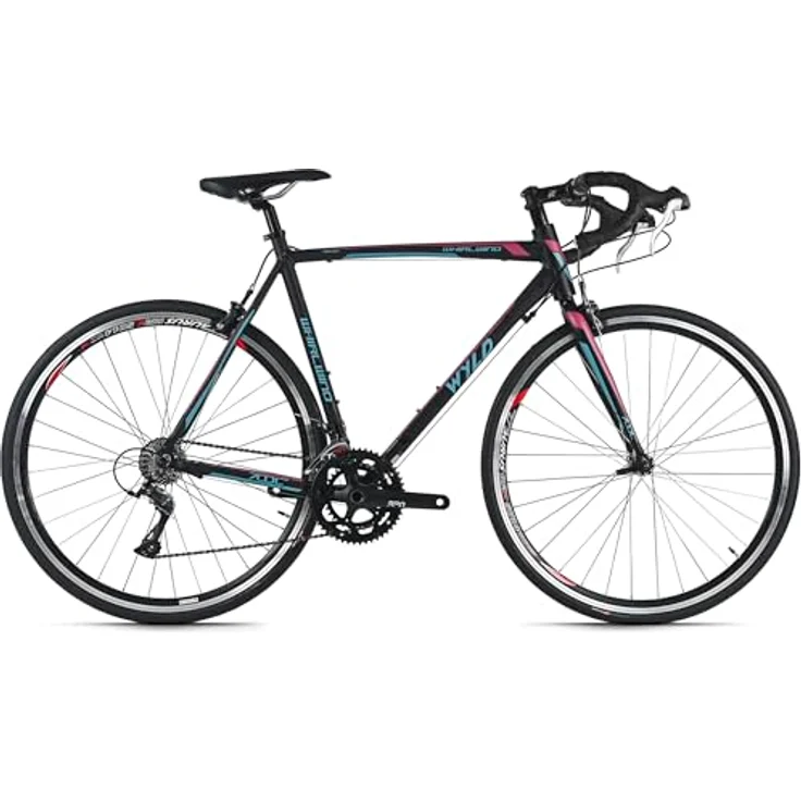 WYLD Rennrad Whirlwind 200, 28'' in Schwarz-Lila mit 18 Gängen und Aluminium-Rahmen (58 cm) – Bild 2