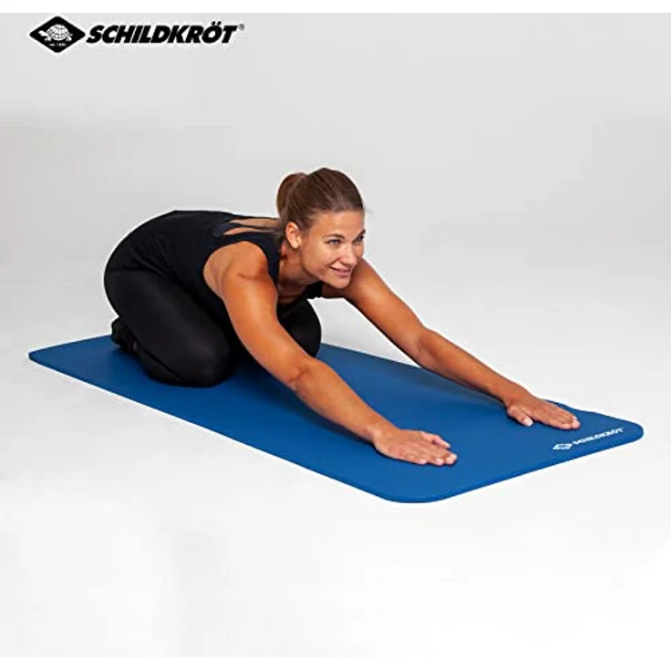 Schildkröt Fitnessmatte 10mm (blau), rutschfest und schweißabweisend, inkl. Trainingstipps – Bild 4