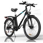 HITWAY E Bike 26 Zoll MTB Elektrofahrrad, 250 W Motor, 35-90 km Reichweite, für Damen und Herren, klappbar, schwarzes Design