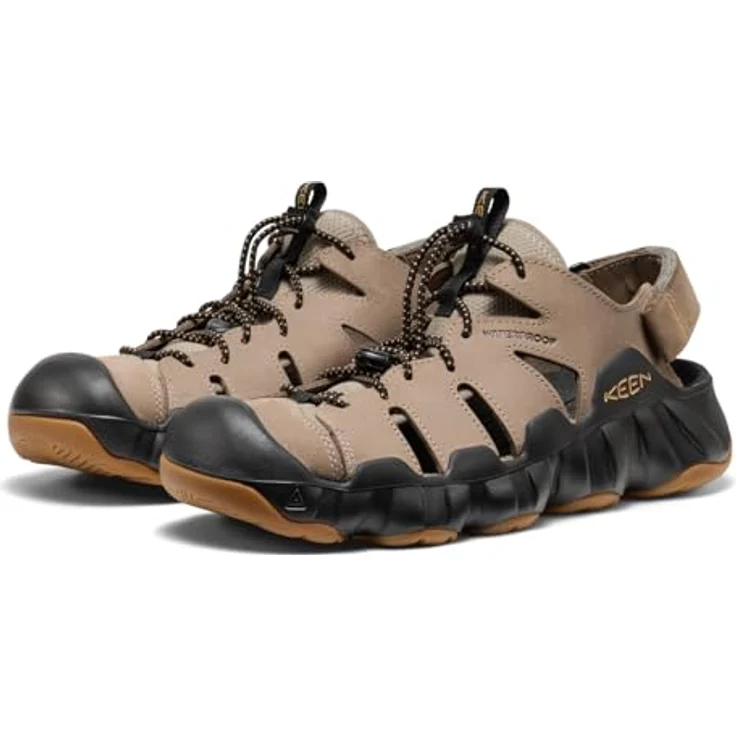 KEEN HYPERPORT FISHERMAN LEATHER, Trekkingsandale aus Leder und Textil, braun, 10,5 – Bild 4