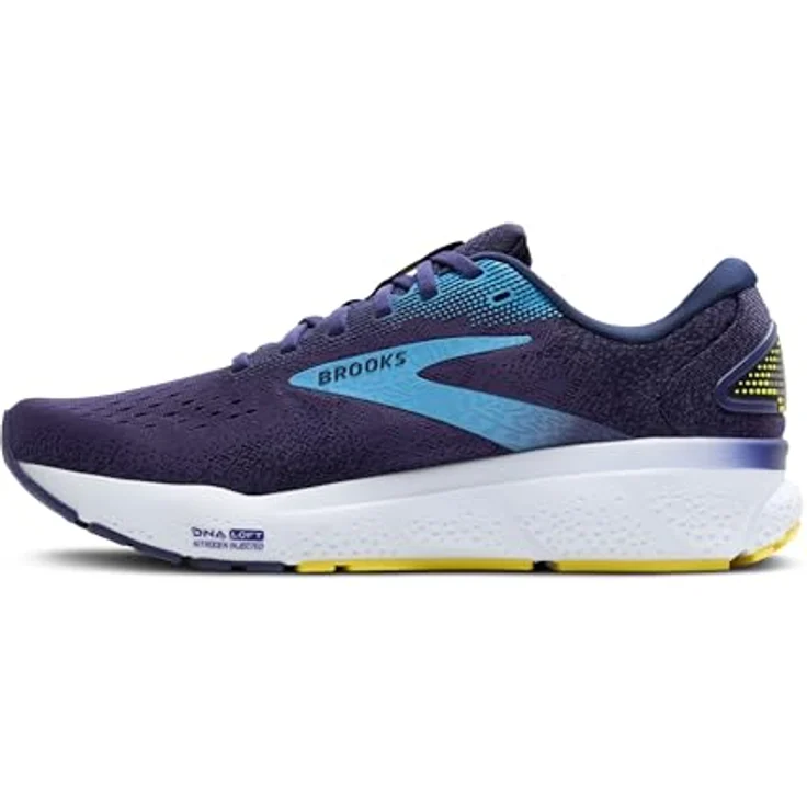 Brooks Ghost 16, Laufschuh für Herren mit softer Dämpfung, optimierter Passform, atmungsaktivem Obermaterial, blau/bonnie blau/gelb, Größe 46 – Bild 5