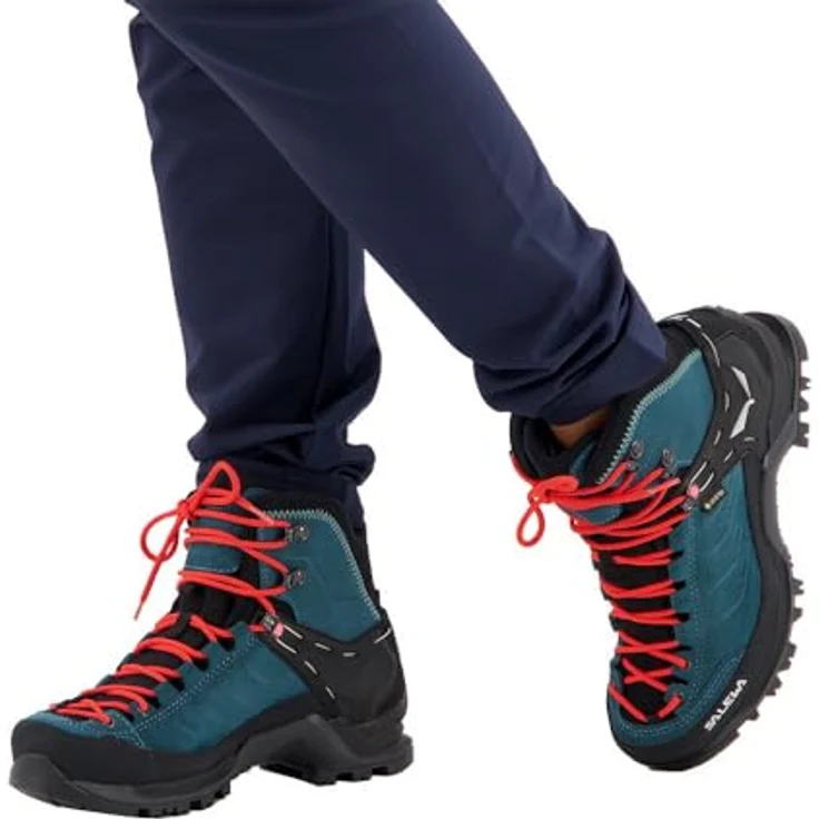 Salewa MTN Trainer Mid GTX, Damen Wanderschuhe für Klettersteig, Trekking und Bergwandern, Größe 37, Türkis – Bild 3