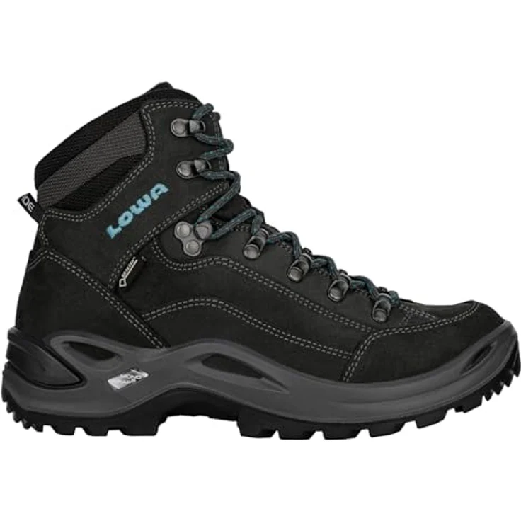 LOWA Renegade GTX Mid, Wanderschuh für Damen in grau, hohe Schnürung, atmungsaktive Sohle, Goretex Membrane, Größe 41 – Bild 1