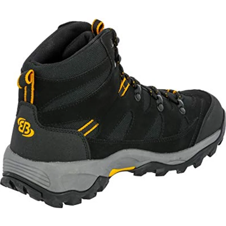 Brütting Mount Hunter High, Herren Wanderschuhe mit Comfortex-Klimamembrane, wasserabweisend, Gummilaufsohle, Schwarz (Größe 46) – Bild 4