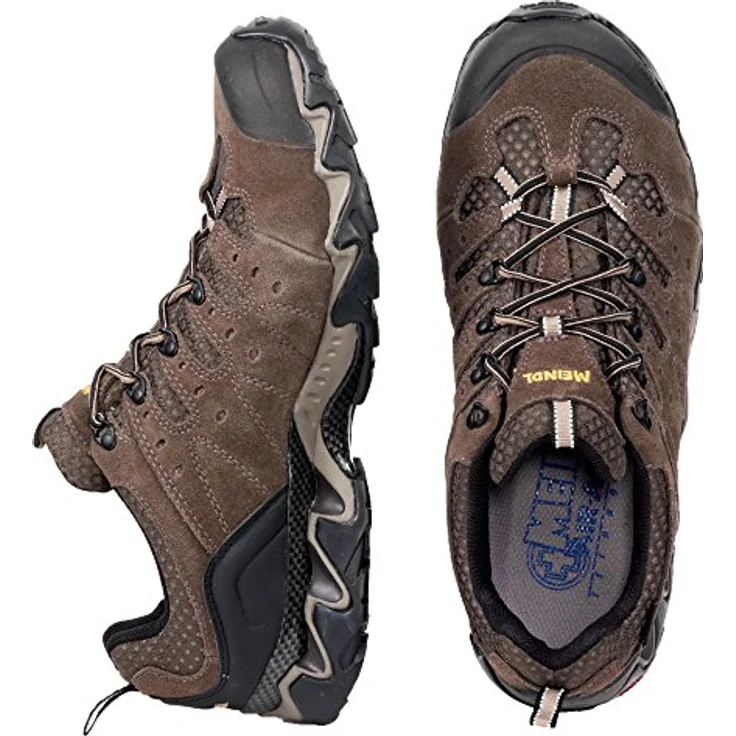 Meindl Trekkingschuh, mocca, Velourleder/Mesh, GORE-TEX Futter – Bild 2