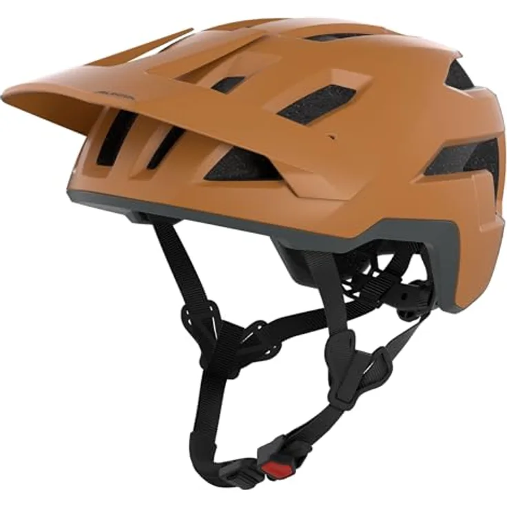 Alpina Taunus, Fahrradhelm in burro-braun matt, Größe 55-59 cm mit Microshell-Außenschale und Luftzirkulation