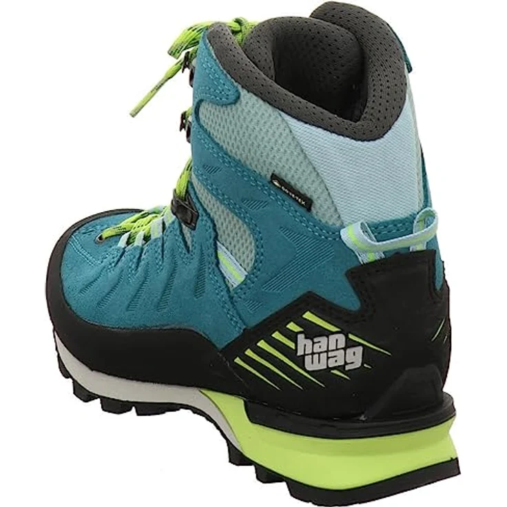 Hanwag Makra Pro Lady GTX, Stabiler Damen Bergschuh für Trekking und Bergsteigen, Größe UK 7,5, icefall/sulphur – Bild 4