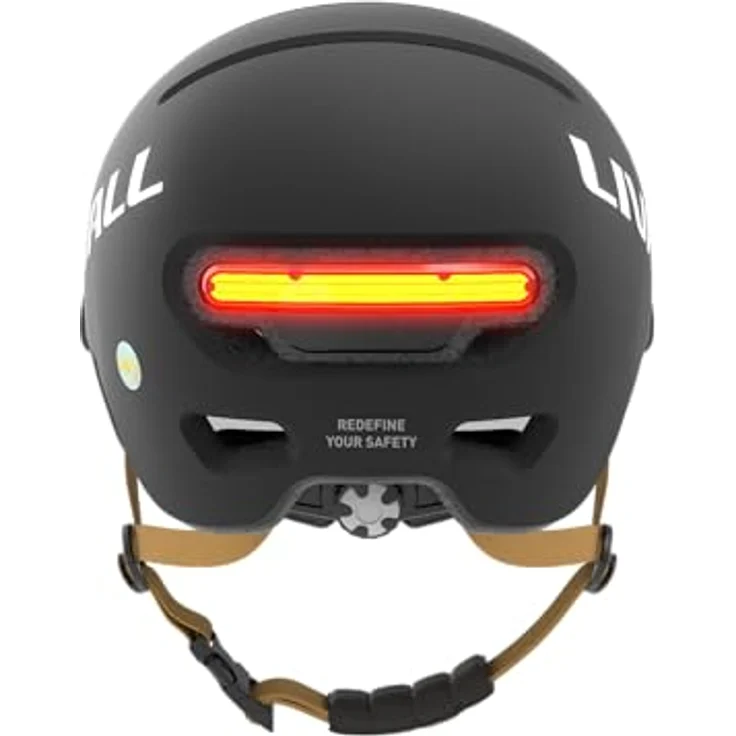 Livall L23, Fahrradhelm mit Bremswarnleuchten, automatischer Beleuchtung und langer Akkulaufzeit, IPX5 wasserfest – Bild 4