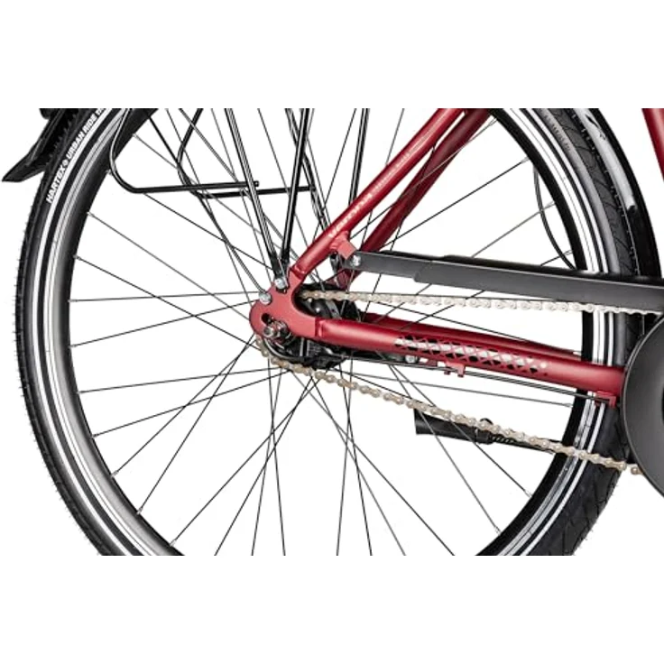 Adler Verona NEXUS Wave Damen-Citybike, 7-Gang Shimano Nabenschaltung, Rücktrittbremse, 28 Zoll, Rot, 55 cm – Bild 6