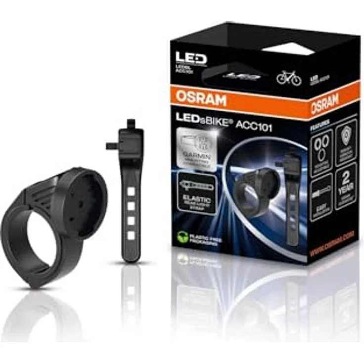 OSRAM LEDsBIKE® ACC101 Halterung für Fahrradbeleuchtung, stabiler Halt, Schnellverschluss, langlebig und leicht – Bild 2