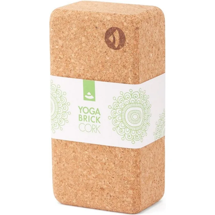 bodhi Yogablock KORK BRICK, Stabiler Yoga Block aus natürlichem Kork, 220 x 110 x 70 mm, Standard 1 Stück