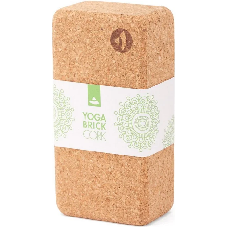 bodhi Yogablock KORK BRICK, Stabiler Yoga Block aus natürlichem Kork, 220 x 110 x 70 mm, Standard 1 Stück