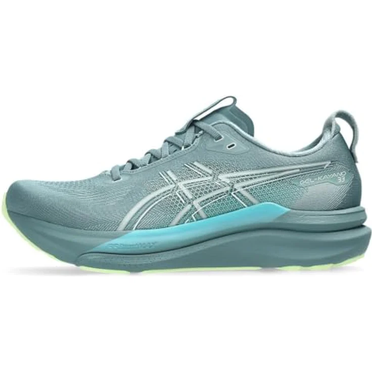 Asics Gel Kayano 33, Laufschuhe mit FLUIDSUPPORT Technologie und FF BLAST MAX Dämpfung, grau – Bild 1