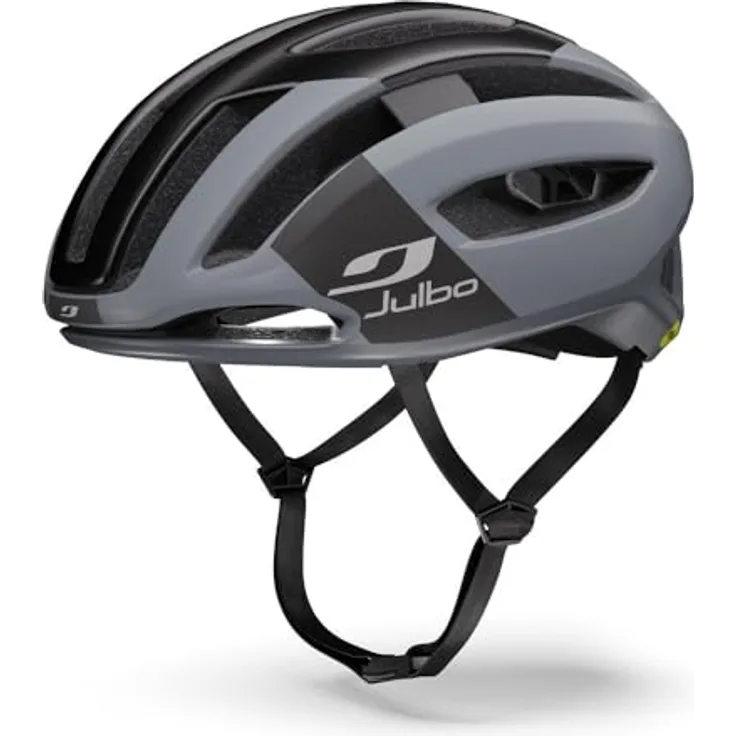 Julbo Finisher Evo, Rennradhelm mit SpeedSHELL Schale, Grau/Schwarz, Größe 56/59