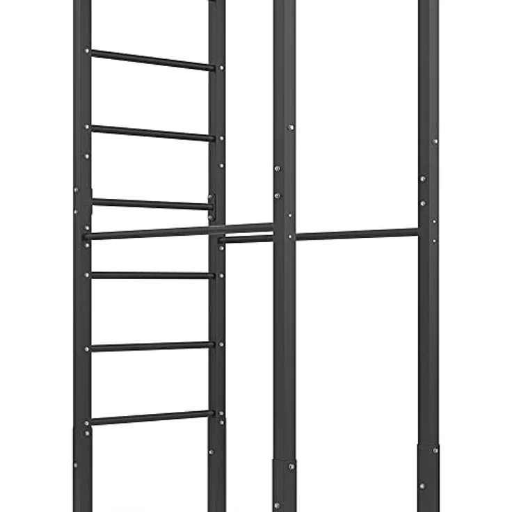 Marbo Sport Sprossenwand mit Boxsackhalterung und kurzen Dip-Stangen MO-Z4, OUTDOOR, pulverbeschichtet, bis 110kg Tragfähigkeit, massive Metallprofile, MADE IN EU, stabile langlebige Konstruktion, in silber. – Bild 4