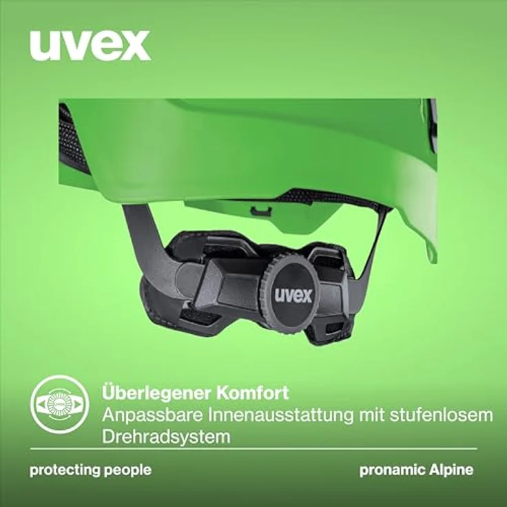 Uvex pronamic Alpine, Multifunktionsschutzhelm für Klettern und Bau, EN 12492 & EN 397, für Damen/Herren, 51-63 cm, optimale Belüftung & Komfort – Bild 2