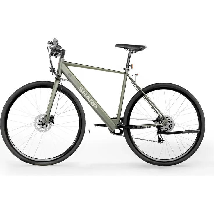 SHARP E-Bike BK-GS03E-G, 7-Gang, App-Steuerung, Farbdisplay, Alurahmen, 25 km/h, für Körpergröße 170–190 cm