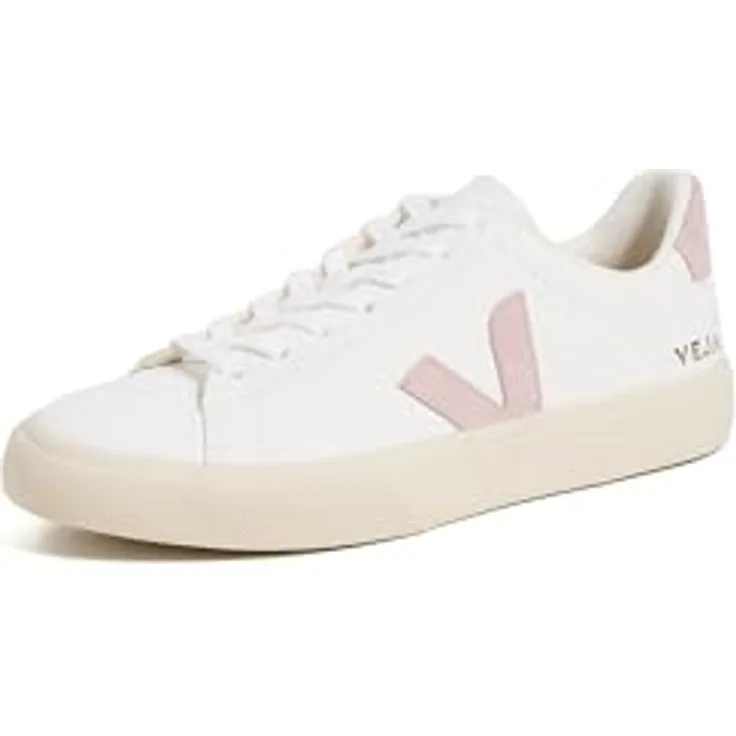 Veja Campo Chromefree, Laufschuhe aus Leder, weiß-pink, 3 UK - 36 EU - 5 US