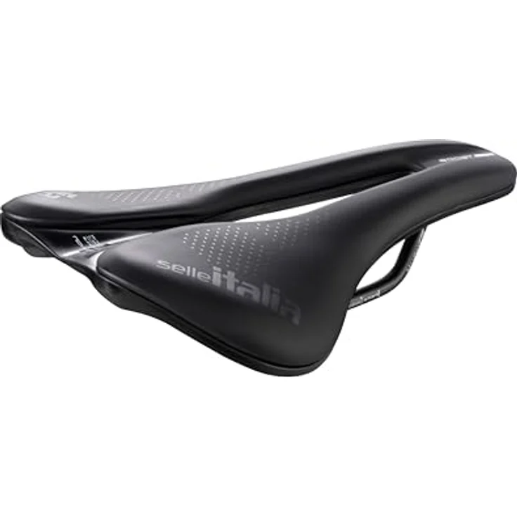 Selle Italia NOVUS EVO BOOST Superflow TM Sattel, komfortabler Fahrradsattel mit Manganese Rail, schwarz - L3 – Bild 1