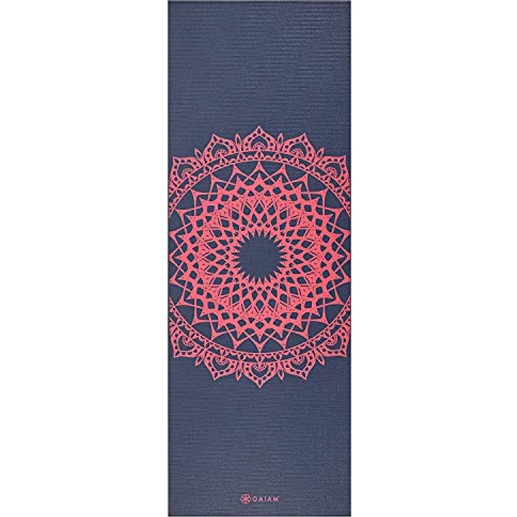 Gaiam Yoga-Matte Pink Marrakesh, rutschfeste PVC-Matte, 68"L x 24"W x 4mm, leicht und langlebig – Bild 4
