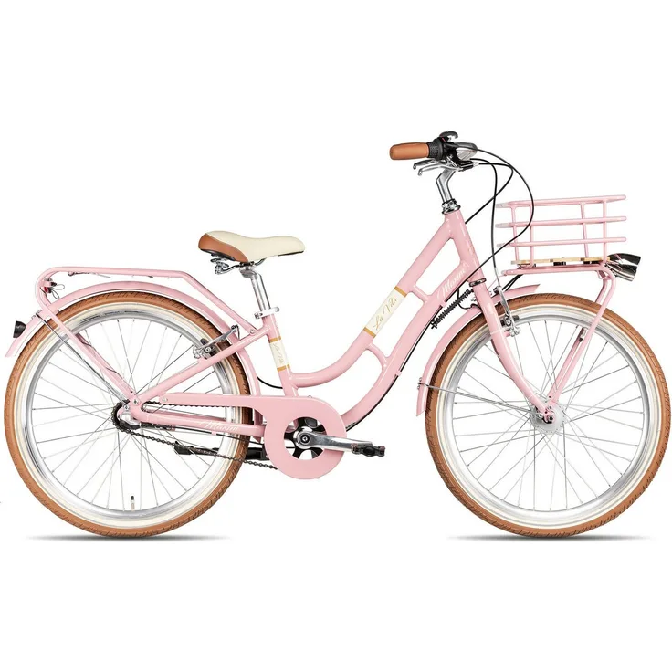 Maxim Kinderfahrrad La Vita 3 24, 3 Gang Shimano Nexus Rücktritt, Aluminiumrahmen, violett/rosa