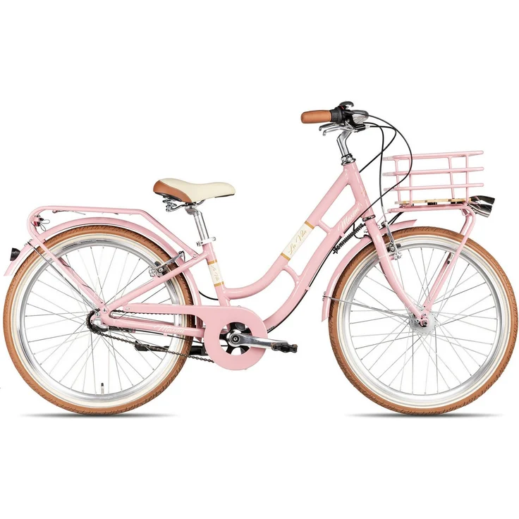 Maxim Kinderfahrrad La Vita 3 24, 3 Gang Shimano Nexus Rücktritt, Aluminiumrahmen, violett/rosa