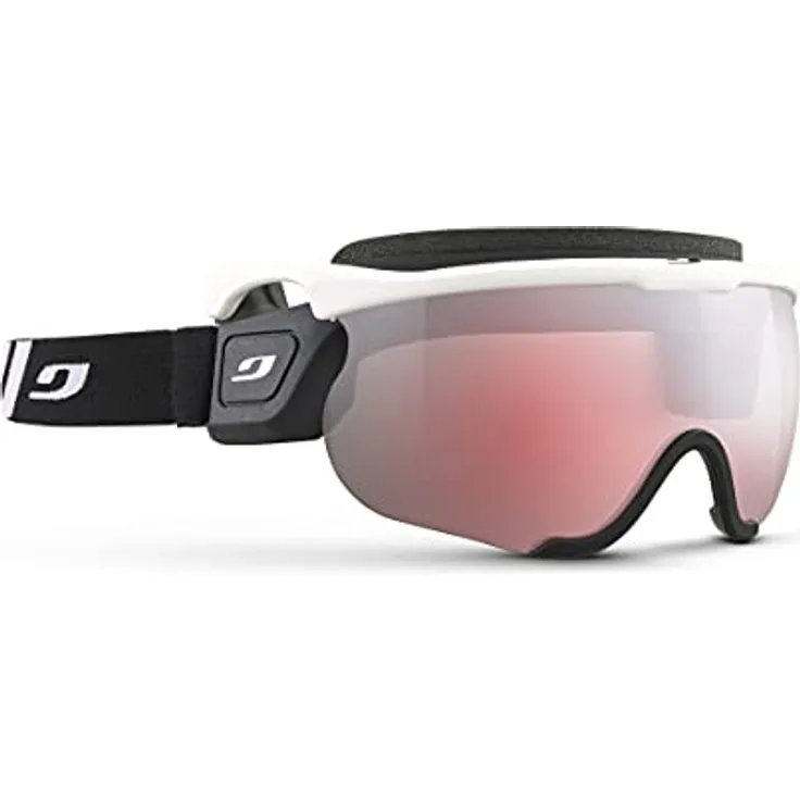 Julbo Sniper Evo M, Skibrille für schmale Gesichtsgrößen mit selbsttönender Reactiv Technology-Scheibe, ergonomisches Design, abnehmbare sphärische Scheibe