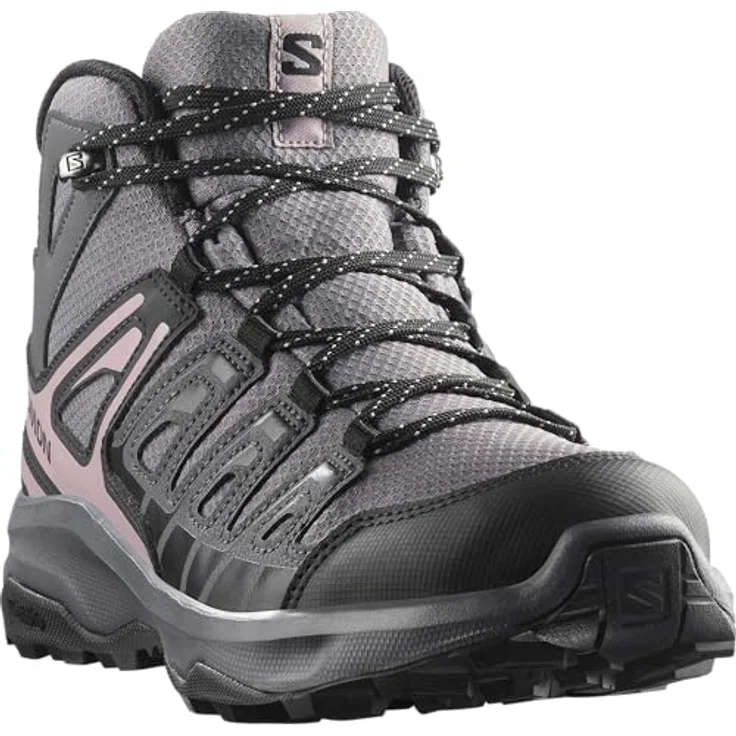 Salomon Extegra Mid GTX W, Damen Wanderschuh mit GORE-TEX-Membran, leicht und griffig, Excali/9 Iron/Ni, Größe 42 – Bild 4