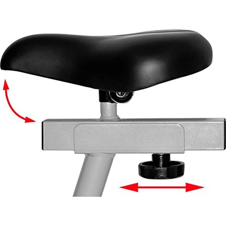 Christopeit AL 1, Ergometer mit Tablet- und Smartphone Halterung, 9 KG Magnet-Brems-System, schwarz – Bild 4