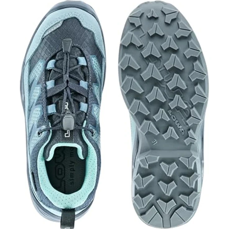 Lowa Maddox Pro GTX Lo Jr, Multifunktions-Wanderschuhe mit GORE-TEX, Schnellschnürsystem, Farbe navy-eisblau, Größe 35 – Bild 7