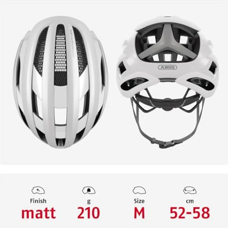 Abus AirBreaker, Velohelm für Kopfumfang 52-58 cm, optimale Belüftung und Aerodynamik – Bild 3