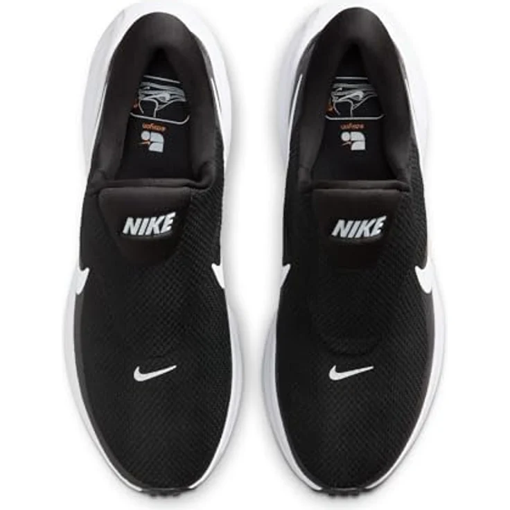 Nike Herren Revolution 8 Easyon Straßenlaufschuhe, strapazierfähig mit dämpfender Zwischensohle, Black/White/Anthracite/Wolf Grey, Größe 45 – Bild 4