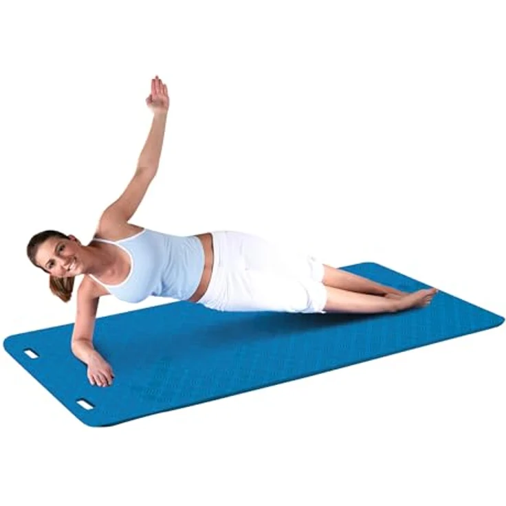 Sport-Thieme Medica Classic, Yogamatte (14 mm) mit Anti-Rutsch-Prägung, blau, für Therapie und Reha – Bild 5