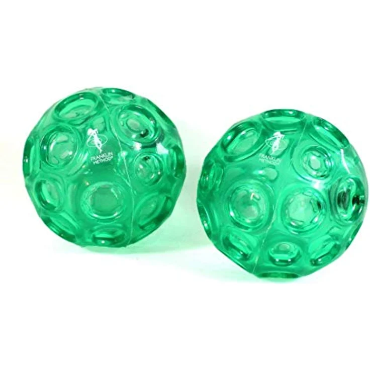 Green Franklin Balls Set of 2. Use as massage ball & Pilates – Bild 1