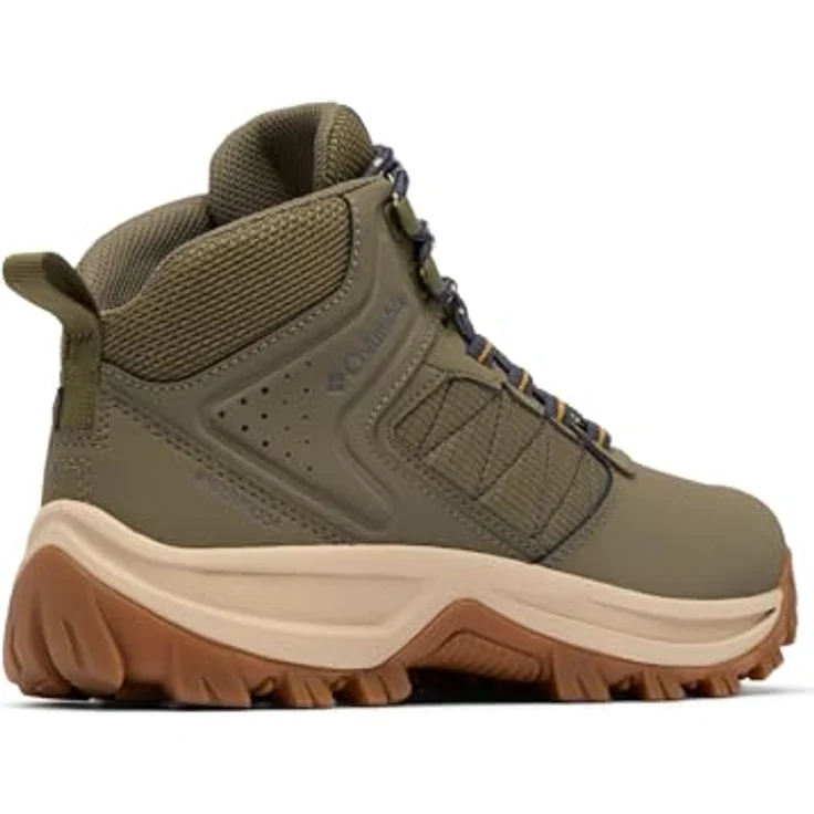 Columbia Women's Transverse Hike Waterproof Boot, Wasserdichte, atmungsaktive Wanderstiefel in stone green/raw honey, Größe 7 – Bild 4