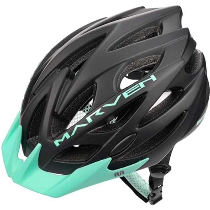 meteor® Marven Fahrradhelm, MTB-Helm mit LUFTDURCHLASS-System, Fliegennetz und Hygienic Innenleben für Herren, Damen, Kinder, Schwarz – Bild 3