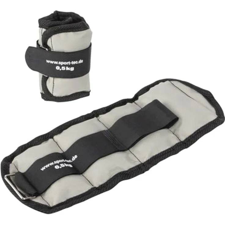 Sport-Tec Gewichtsmanschetten 0,5 kg, Paar mit Klettverschluss, strapazierfähiges Nylon für Arm- und Beingewichte – Bild 1