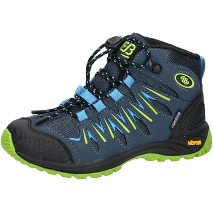 Brütting Expedition Kids High, Jungen Wanderschuhe, komfortabel und modern, Größe 34, Blau – Bild 1